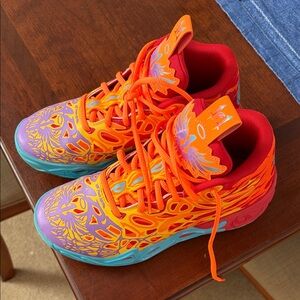 Puma Basketball Kids Orange Multi Athletic Shoes